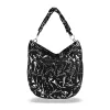  Dámska taška cez rameno Zellia Zlb312 čierna - Leaf -