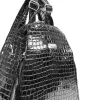  Dámsky batoh Zellia Zvn24003 s krokodílím vzorom, čierny, 34 x 27 x 13 cm