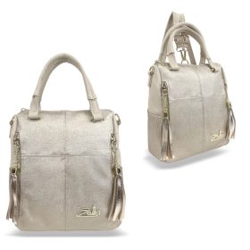  Dámsky zlatý ruksak Zellia 24136 26 x 24 x 14 cm