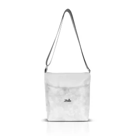    Dámska kabelka Zellia Zlb103 bielo-strieborná, crossbody, 27 x 23 x 9 cm