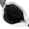  Dámska kabelka Zellia Zlb103 bielo-strieborná, crossbody, 27 x 23 x 9 cm