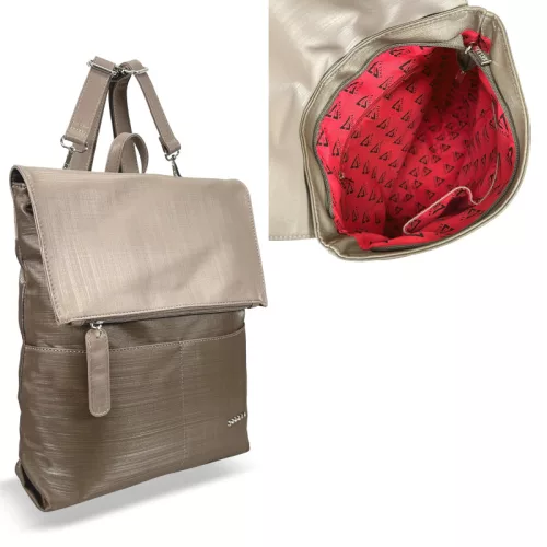  Dámsky bronzový batoh Zellia Hz-122 38 x 35 x 10 cm