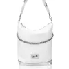  Dámska kabelka cez rameno Zellia 19060, bielo-strieborná 30 x 23 x 10 cm
