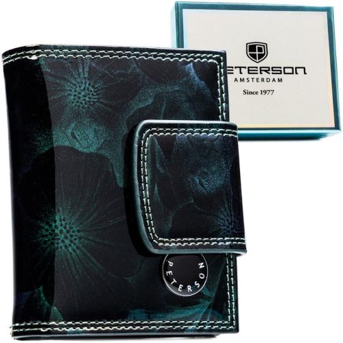  Dámska kožená peňaženka Peterson Ptn Ps329-Fds-1879 zelená - zelená