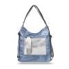  Dámska taška/batoh Zellia 19010 Jeans Blue - modro-strieborná