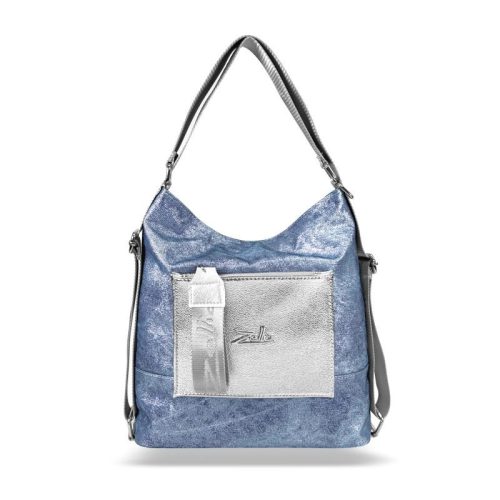  Dámska taška/batoh Zellia 19010 Jeans Blue - modro-strieborná
