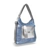  Dámska taška/batoh Zellia 19010 Jeans Blue - modro-strieborná