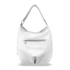 Zellia 22010 bielo-strieborná dámska taška cez rameno 40 x 30 x 15 cm