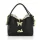  Dámska crossbody kabelka Zellia 26048 čierno-zlatá s motýľovou dekoráciou 21 × 17 × 9 cm