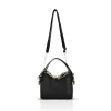  Dámska crossbody kabelka Zellia 26048 čierno-zlatá s motýľovou dekoráciou 21 × 17 × 9 cm