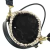  Dámska crossbody kabelka Zellia 26048 čierno-zlatá s motýľovou dekoráciou 21 × 17 × 9 cm