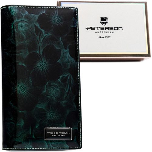  Dámska kožená peňaženka Peterson modrá 19 x 10 x 2,5 cm