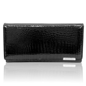    Dámska kožená peňaženka Jennifer Jones čierna 19 x 4 x 9,5 cm