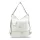  Zellia 24099 dámska taška cez rameno, premeniteľná na batoh, ecru biela prešívaná - materiál s nápisom 37 x 37 x 17 cm
