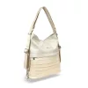  Dámska taška cez rameno Zellia Hz-111, ktorú možno premeniť na batoh, béžovo-zlatá 37 x 13 x 3 cm
