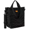  Rovicky R-Tz15605-2462 Čierna vzorovaná nákupná taška W05 49 x 40 x 18 cm