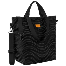    Rovicky R-Tz15605-2462 Čierna vzorovaná nákupná taška W05 49 x 40 x 18 cm