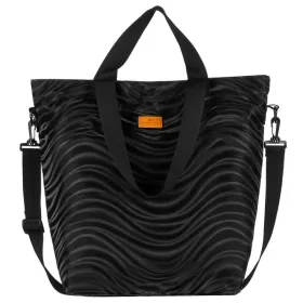    Rovicky R-Tz15605-2462 Čierna vzorovaná nákupná taška W05 49 x 40 x 18 cm