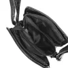  Dámska čierna trblietavá crossbody kabelka Zellia Zvn22004 21 x 18 x 6 cm