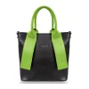  Dámska kabelka Zellia čierno-zelená 26 × 25 cm