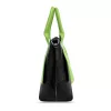  Dámska kabelka Zellia čierno-zelená 26 × 25 cm