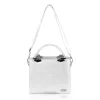 Zellia Zvn24001 ezüst női kis méretű kézitáska, oldaltáska 22,5 x 20,5 x 7 cm