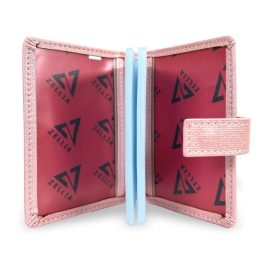    Dámske puzdro na karty Zellia Hz-128 Y572 - 2399F ružovej farby 11,5 x 7,5 x 2 cm