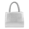  Dámska ležérna kabelka Zellia striebornej farby