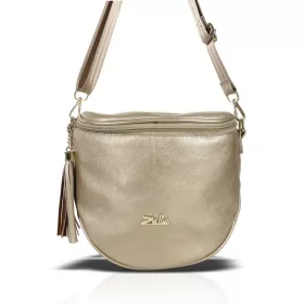    Dámska crossbody kabelka Zellia Zlb12 zlatej farby 25 x 23 x 11 cm