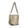  Dámska crossbody kabelka Zellia Zlb12 zlatej farby 25 x 23 x 11 cm