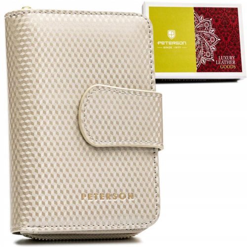 Peterson Női Bőr Pénztárca 425214-Sbr-7358 Beige