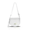  Dámska crossbody kabelka Zellia 21028 biela matná - prešívaná - zlatá K.