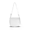  Dámska crossbody kabelka Zellia 21028 biela matná - prešívaná - zlatá K.