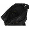  Čierna pánska kožená bočná taška Peterson 21×18 cm
