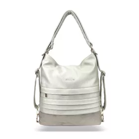    Dámska taška cez rameno Zellia Hz-111, ktorú možno premeniť na batoh, perleťovo-zlatá 37 x 13 x 3 cm