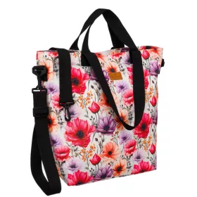   Rovicky R-TZ15605-9891 S11 ružová vzorovaná dámska shopper taška 49 x 40 x 18 cm