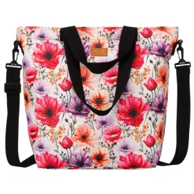   Rovicky R-TZ15605-9891 S11 ružová vzorovaná dámska shopper taška 49 x 40 x 18 cm