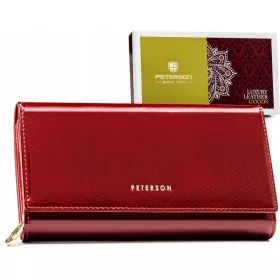    Dámska kožená peňaženka Peterson v bordovej farbe 19,5 x 10 x 3,5 cm