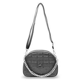    Dámska prešívaná kabelka Zellia Zvn22025 čierna, bočná taška 24 x 18 x 7 cm