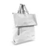  Dámsky bielo-strieborný batoh Zellia Hz-122 38 x 35 x 10 cm