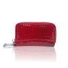  JENNIFER JONES DÁMSKA KOŽENÁ KĽÚČENKA 5139-1 ČERVENÁ - S KROKOVÝM VZOROM
