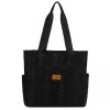  Rovicky R-Tz-01-2387 Čierna nákupná taška W04 s potlačou zvieratiek 30 x 28 x 15 cm