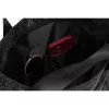  Rovicky R-Tz-01-2387 Čierna nákupná taška W04 s potlačou zvieratiek 30 x 28 x 15 cm
