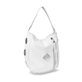    Dámska kabelka cez rameno Zellia Zlb180 biela, bočná, 34 x 27 x 11 cm