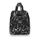  Batoh Zellia 25055 čierno-strieborný s mramorovým vzorom 31 x 29 x 14,5 cm