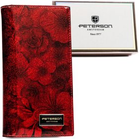    Dámska kožená peňaženka Peterson červená 19 x 10 x 2,5 cm