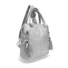  Dámska kabelka, batoh Zellia 24122 striebornej farby 26 x 24 x 14 cm