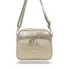  Dámska crossbody kabelka Zellia Zvn24010 zlatej farby 22 x 18 x 9 cm