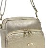  Dámska crossbody kabelka Zellia Zvn24010 zlatej farby 22 x 18 x 9 cm