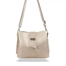    Dámska crossbody kabelka Zellia Zvn2105 zlatej farby 24 x 17 x 12 cm